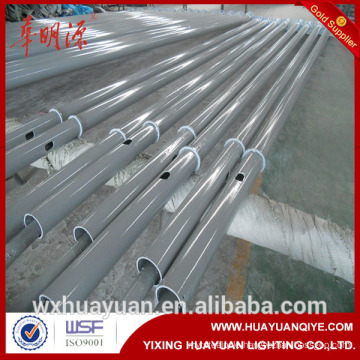 10m coated galvanized conical steel street light poles manufactures